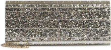 Carica l'immagine nel visualizzatore di Gallery, Clutch rigida glitterata Sweetie
