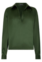 Carica l'immagine nel visualizzatore di Gallery, Blusa in Raso di Seta Stretch