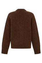 Carica l'immagine nel visualizzatore di Gallery, Cardigan con logo in jacquard