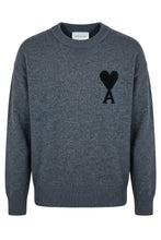 Carica l'immagine nel visualizzatore di Gallery, Maglione girocollo in lana con logo jacquard
