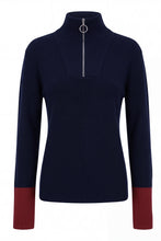 Load image into Gallery viewer, Wool sweater with zip collar