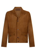 Load image into Gallery viewer, Short jacket in suede leather