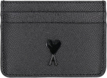 Load image into Gallery viewer, Logo detail leather card holder