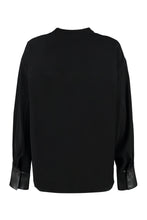 Carica l'immagine nel visualizzatore di Gallery, Blusa con dettagli in ecopelle
