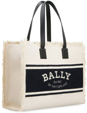 Carica l'immagine nel visualizzatore di Gallery, Shopping bag Crystaliaew in canvas e pelle