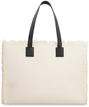 Carica l'immagine nel visualizzatore di Gallery, Shopping bag Crystaliaew in canvas e pelle