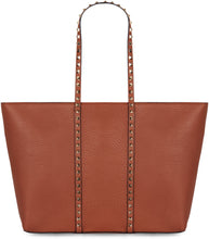 Carica l'immagine nel visualizzatore di Gallery, Borsa Shopping Rockstud in pelle