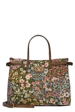 Carica l'immagine nel visualizzatore di Gallery, Borsa shopper Antibes piccola in tessuto jacquard