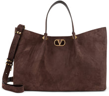 Carica l'immagine nel visualizzatore di Gallery, Borsa shopping Large in suede