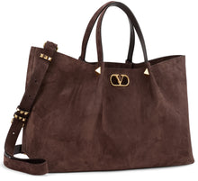 Carica l'immagine nel visualizzatore di Gallery, Borsa shopping Large in suede
