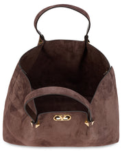 Load image into Gallery viewer, Large shopping bag in suede
