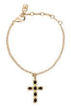 Carica l'immagine nel visualizzatore di Gallery, Bracciale a catena sottile con charm croce