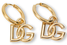 Load image into Gallery viewer, Hoop earrings with logo