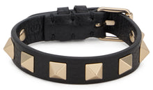 Carica l'immagine nel visualizzatore di Gallery, Bracciale Rockstud in Pelle scamosciata