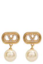 Load image into Gallery viewer, Earrings with Pendant Pearl