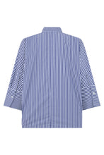 Carica l'immagine nel visualizzatore di Gallery, Camicia a righe blu in cotone