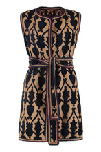 Carica l'immagine nel visualizzatore di Gallery, Gilet reversibile in ciniglia jacquard
