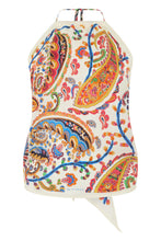 Carica l'immagine nel visualizzatore di Gallery, Top in Twill di Seta con Stampa Paisley