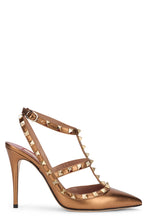 Carica l'immagine nel visualizzatore di Gallery, Pumps Rockstud in pelle laminata