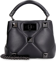 Carica l'immagine nel visualizzatore di Gallery, Mini-bag Roman Stud The Handle Bag in pelle trapuntata - Valentino Garavani