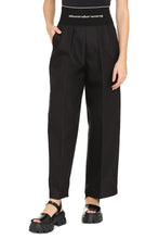 Carica l'immagine nel visualizzatore di Gallery, Pantaloni carrot-fit in cotone