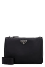 Carica l'immagine nel visualizzatore di Gallery, Messenger bag in pelle e nylon