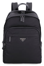 Load image into Gallery viewer, Leather details Re-nylon backpack