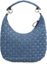 Carica l'immagine nel visualizzatore di Gallery, Valentino Garavani - Hobo-bag Rockstud Spike in denim