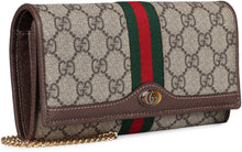 Carica l'immagine nel visualizzatore di Gallery, Wallet on chain Ophidia in tessuto GG Supreme