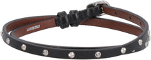 Carica l'immagine nel visualizzatore di Gallery, Bracciale in pelle con medaglione e teschio
