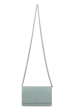 Carica l'immagine nel visualizzatore di Gallery, Clutch in pelle stampa coccodrillo