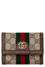 Carica l'immagine nel visualizzatore di Gallery, Portafoglio flap-over Ophidia con logo