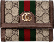 Carica l'immagine nel visualizzatore di Gallery, Portafoglio flap-over Ophidia con logo