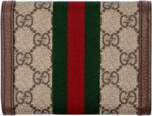 Carica l'immagine nel visualizzatore di Gallery, Portafoglio flap-over Ophidia con logo