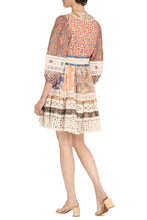 Carica l'immagine nel visualizzatore di Gallery, Mini abito Devi Spliced Billow in lino