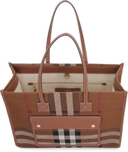 Load image into Gallery viewer, Freya checked tote bag