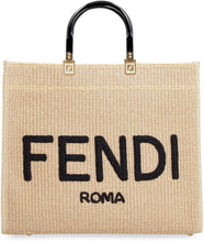 Carica l'immagine nel visualizzatore di Gallery, Tote bag media Sunshine in rafia