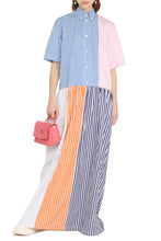 Carica l'immagine nel visualizzatore di Gallery, Abito chemisier in cotone a righe