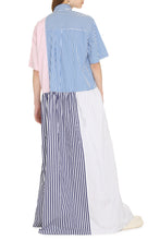 Carica l'immagine nel visualizzatore di Gallery, Abito chemisier in cotone a righe