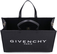 Carica l'immagine nel visualizzatore di Gallery, Tote bag G in tela con logo all-over