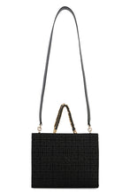 Carica l'immagine nel visualizzatore di Gallery, Small tote bag G in tela con logo all-over