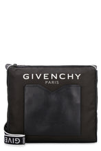 Carica l'immagine nel visualizzatore di Gallery, Messenger bag in pelle e nylon