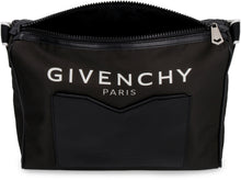 Carica l'immagine nel visualizzatore di Gallery, Messenger bag in pelle e nylon