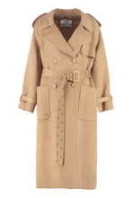 Load image into Gallery viewer, Long camelwool trench