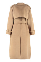 Load image into Gallery viewer, Long camelwool trench
