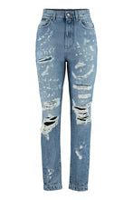 Carica l'immagine nel visualizzatore di Gallery, Jeans Amber con usure localizzate