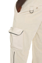 Carica l'immagine nel visualizzatore di Gallery, Pantaloni straight-leg in misto cotone
