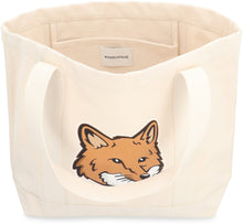 Carica l'immagine nel visualizzatore di Gallery, Tote bag Fox Head in canvas