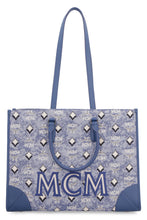 Carica l'immagine nel visualizzatore di Gallery, Tote bag in tela con logo all-over