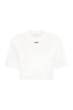 Carica l'immagine nel visualizzatore di Gallery, T-shirt crop con logo
